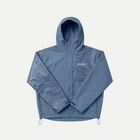 Water Reactive Cheetah Rain Jacket - Blue