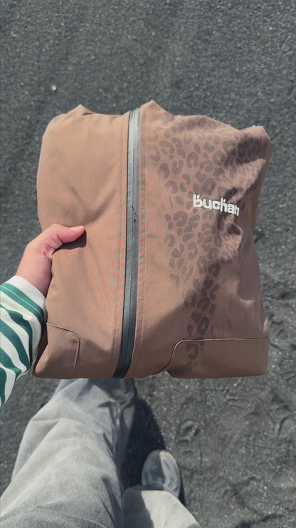 Water Reactive Cheetah Rain Jacket - Blue